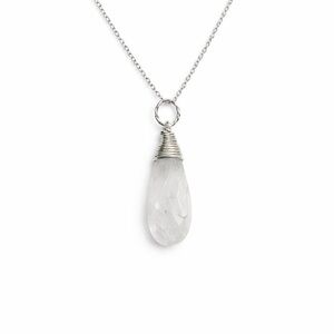 N9391 S925 Moonstone Cable Chain Necklace